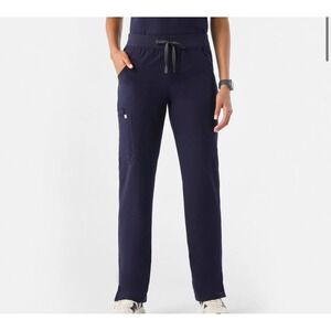 Figs Kade Cargo Scrub Pants Womens Large Tall Blue Technical Collection T21004